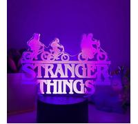 Veilleuse Stranger Things, lampe à illusion d'optique 3D LED avec télécommande 16 couleurs pour chambre d'enfant - Siège noir