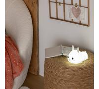 Veilleuse Sur Batterie Lapin H.11cm Blanc TU