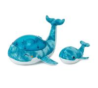 Veilleuse tranquil whale family bleue