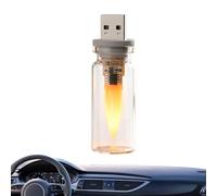 Veilleuse USB Pour Voiture Décoration D'Ambiance Effet Flamme À Brancher