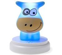 Alecto Veilleuse Vache LED NAUGHTY COW Design mignon Bleu
