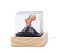 Veilleuse Volcan, Design Créatif, 5x5x5 Cm, Lampe À Lave Éruption Volcanique, Mini Lampe À Lave Veilleuse En Résine Époxy, Chargement USB, Pour , Adultes, Hommes, Femmes, Bureau, Maison, Chambr
