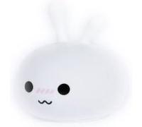WE Veilleuse Lapin nomade – motifs étoilés, sans fil, 3 couleurs 3 effets, rechargeable – Blanc