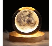Veilleuses Boule de Cristal Usb puissance Lampe Nuit Version Lune