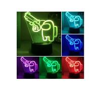 Veilleuses LED 3D USB de 7 couleurs tactile décoraton maison Among us multicolore G