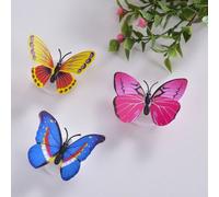 Veilleuses Led Colorées En Forme De Papillon, Applique Murale, Décoration Pour Chambre D'enfants, Lampe Décorative Durable Et Économe En Énergie