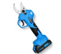 Veitorld Sécateur Électrique Sans Fil 40mm, Brushless, 2 Batteries 2000mAh | Sécateur de Jardin Professionnel avec Lame SK5, Écran LCD, Poignée Ergonomique pour Taille des Arbres Fruitiers et Branches