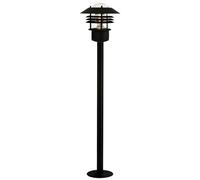 VEJERS potelet Acier Galvanisé et Verre Noir E27 - Nordlux 25118003