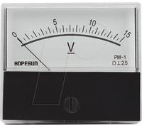 VEL AVM7015 - Modulomètre, 15 V, 60 x 47 mm