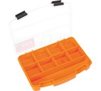 Perel Boîte d'assortiment 9 compartiments – couvercle transparent, empilable, format moyen