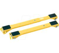 VEL QT109 - Rouleau de transport, max. 250 kg, 2 pièces