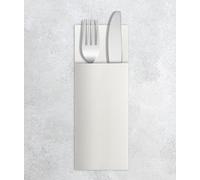 VelaHub Airlaid Lot de 50 serviettes jetables de qualité supérieure Blanc 32 x 40 cm
