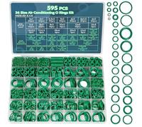 VELAJA Lot de 595 Joints Toriques, Kit Joint Torique Caoutchouc Nitrile (NBR) Haute Qualité, 36 Tailles Métrique/SAE pour Climatisation Auto A/C Compresseur, Réparation Hydraulique Pneumatique