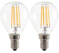 Velamp Ampoule à filament LED, Mini-sphérique P45, 4W / 470lm, culot E14, 4000K, Blanc