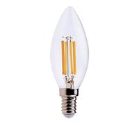 Velamp Ampoule à filament LED, Olive C35, 6W / 806lm, culot E14, 4000K