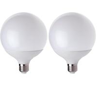 Velamp Ampoule LED SMD, globe G120, 20W/2500lm, culot E27, 6500K (Lot de 2)