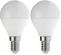 Velamp Ampoule LED SMD, Mini-sphérique P45, 6W / 470lm, culot E14, 6500K (Lot de 2)