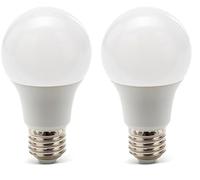 Velamp Ampoule LED SMD, standard A60, 9W / 806lm, culot E27, 4000K, Blanc (Lot de 2)