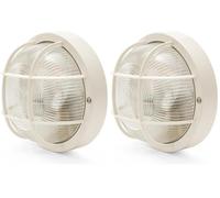 Velamp BUBBLE-B Applique ronde, E27, blanc (Lot de 2)