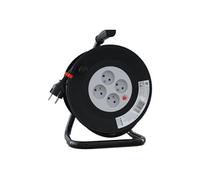 Enrouleur bricolage, 4 prises, H05VV-F3G1.5MM2, 25M , NF,CE - VELAMP - REEL-FR-25