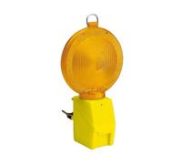Velamp IL08 Lampe Clignotante de Chantier avec Capteur Crépusculaire LED Jaune
