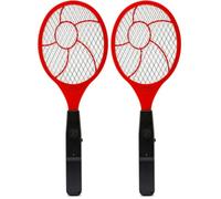 VELAMP JOKO REPEL03 - Raquette Électrique Insectes Anti Moustique et Tue Mouche 1500V, Raquette Moustique Électrique 3 Couches, Tapette a Mouche avec Interrupteur, LED, 2 Piles AA no Inclues 16x44,5cm