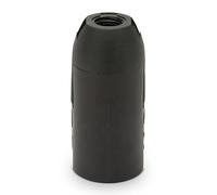 Velamp LH152B thermoplastique Base Lisse, Douille pour Ampoule à culot E14. Noir