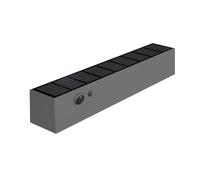 Velamp MALICK : Applique LED solaire 1000 lumens avec détecteur de présence. Anthracite