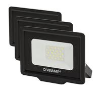 Velamp PADLIGHT5 Projecteur LED SMD 20W IP65 Noir 6500K (Lot de 3)
