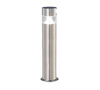 VELAMP Potelet solaire 150 lumens, en acier, avec détecteur de mouvement