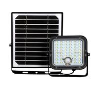 Velamp Projecteur LED 1500 lumens à charge solaire, avec détecteur de présence. Panneau solaire déporté