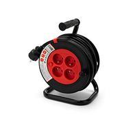 Enrouleur bricolage, 4 prises, H05VV-F3G1.5MM2, 15M , NF,CE - VELAMP - REEL-FR-15