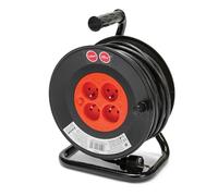 Enrouleur bricolage, 4 prises, H05VV-F3G1.5MM2, 25M , NF,CE - VELAMP - REEL-FR-25