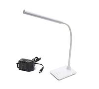 Velamp TL1606B Slim - Lampe de Bureau 6W, Plastique, Blanc