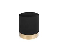 Velana - pouf - en velours - Noir