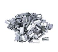 VELATEMOR Boucle d'emballage à Joints Ouverts | Feuillard en Plastique PET de 16 Mm, Cerclage en Acier galvanisé