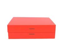 VELATEMOR Coffret Cadeau à Fermeture Magnétique avec Ruban élégant pour la Saint-Valentin et les Occasions Spéciales, Grande Taille 10,24 X 7,36 X 3,15 Pouces (rouge)