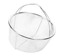 VELATEMOR Passoire pour Autocuiseur, Panier Multifonctionnel en D'acier Inoxydable pour Frire les Aliments et Cuire à la Vapeur les Plats (18cm)