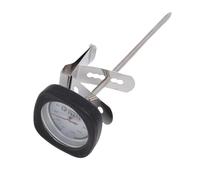 VELATEMOR Thermomètre à Mousse de Lait à Lecture Instantanée en Acier Inoxydable, Robuste et Sûr pour une Utilisation en Cuisine, 1 unité (BLACK)