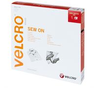 VELCRO® Bande Velcro à coudre, crochet et boucle 20mm x 10m Gris