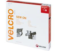 VELCRO® Bande Velcro à coudre, crochet et boucle 20mm x 10m Marron