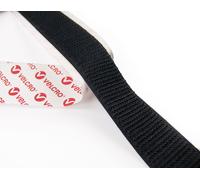 VELCRO® Bande Velcro Adhésif, Crochet & Boucle 20mm x 10m Noir