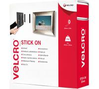 VELCRO® Bande Velcro Adhésif, Crochet & Boucle 20mm x 25m Blanc