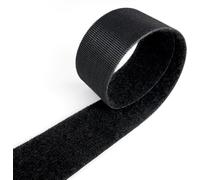 VELCRO Brand ONE-WRAP Rouleau de ruban adhésif dos à dos, noir, réutilisable, pour la gestion et le regroupement de câbles, standard 25 mm, 50 mm, très résistant 107 mm (50 mm x 2 m)
