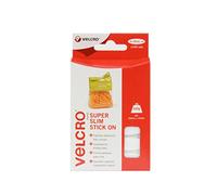 VELCRO Brand Pastilles ovales auto agrippantes adhésives très fines 35mm x 100 blanc