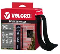 VELCRO Brand Ruban adhésif double face Extreme Outdoor | Peut supporter jusqu'à 6,8 kg sur la brique ou d'autres surfaces rugueuses | Résistant aux UV et aux intempéries | Rouleau robuste de 4,2 m
