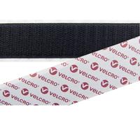 VELCRO® E08802533011425 Bande auto-agrippante à coller partie crochets (L x l) 25000 mm x 25 mm noir 25 m