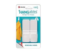 Velcro Marque | HANGables Crochet Amovible Large | Fixation Adhésive Forte pour Suspension sans Dommages | Blanc | Supporte Jusqu'à 1 kg | Paquet de 2