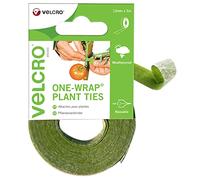 Velcro Marque One-Wrap Ruban Auto-Agrippant Pour Plantes, 12 Mm X 5 M, Vert - Solution Sécurisée Réutilisable Et Respectueuse Des Plantes Pour Sangles D’Attaches Pour Les Arbres Et Plantes