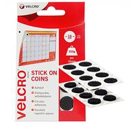 Velcro Marque Pastilles Adhésives Auto-Agrippantes Avec Crochets Et Boucles À Double Face, Parfait Pour La Décoration De La Pièce Et La Maison, Le Bureau, Noir ,16 Mm X 16 Mm, Lot De 16